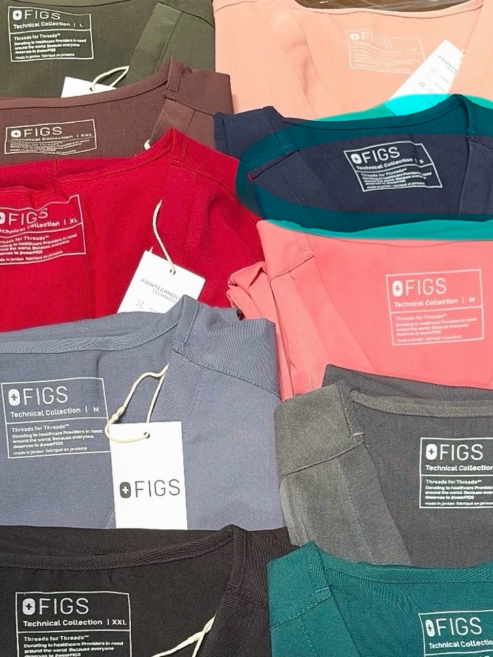 Figs Set size small Navy